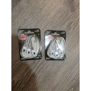 X2 Lot Of Berkley Fusion19 Swimbait Jigheads Needle Point Size/ White